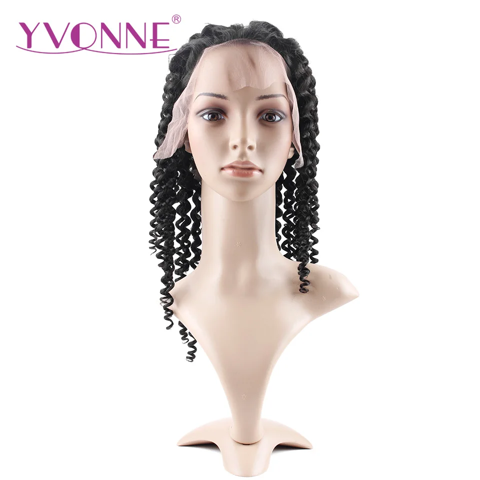 YVONNE Malaysian Curly Virgin font b Human b font font b Hair b font Lace Front