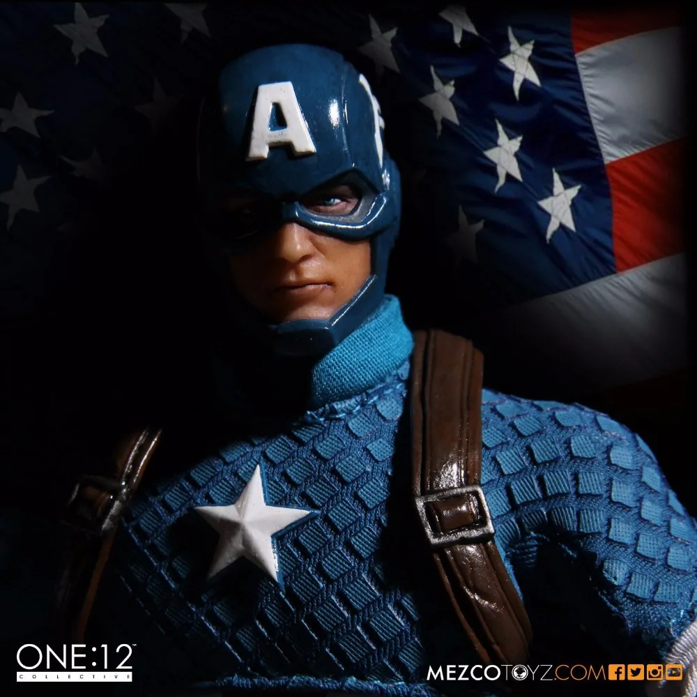Crazy Toys Captain America Variant Action Figure Real Colthes Verion Movable Joints Captain America PVC Figures Toy Brinquedos  (6)