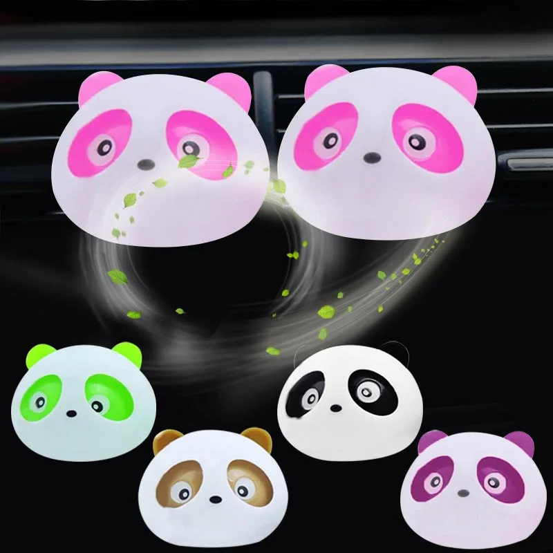 

2Pcs Panda Style Car Air Outlet Perfume Jump Air Conditioning Outlet Perfume Car-styling Perfumes CSL2017