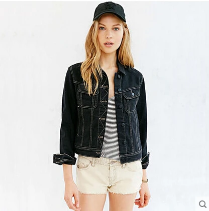 Womens Black Denim Jackets – Global Trend Jeans Models Womens black denim jackets - Womens Black Denim Jackets – Global Trend Jeans Models