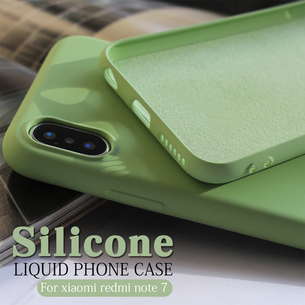 

Case For Xiaomi Redmi Note 7 Soft Liquid Silicone Cover Redmi note 7 Case on Xiomi Xaomi redmi Note7 6.3 inch smart phone Coque
