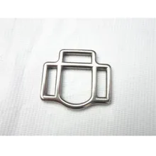 Нержавеющая сталь уздечка фитинги 20 мм Пряжка с 3 слотами лошадь Холтер фитинг уздечка Пряжка седельная Пряжка P011