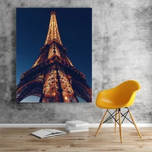 Популярная архитектура Франция Париж Эйфелева башня Классическая романтическая Эстетическая живопись DIY Цифровая живопись декоративная живопись