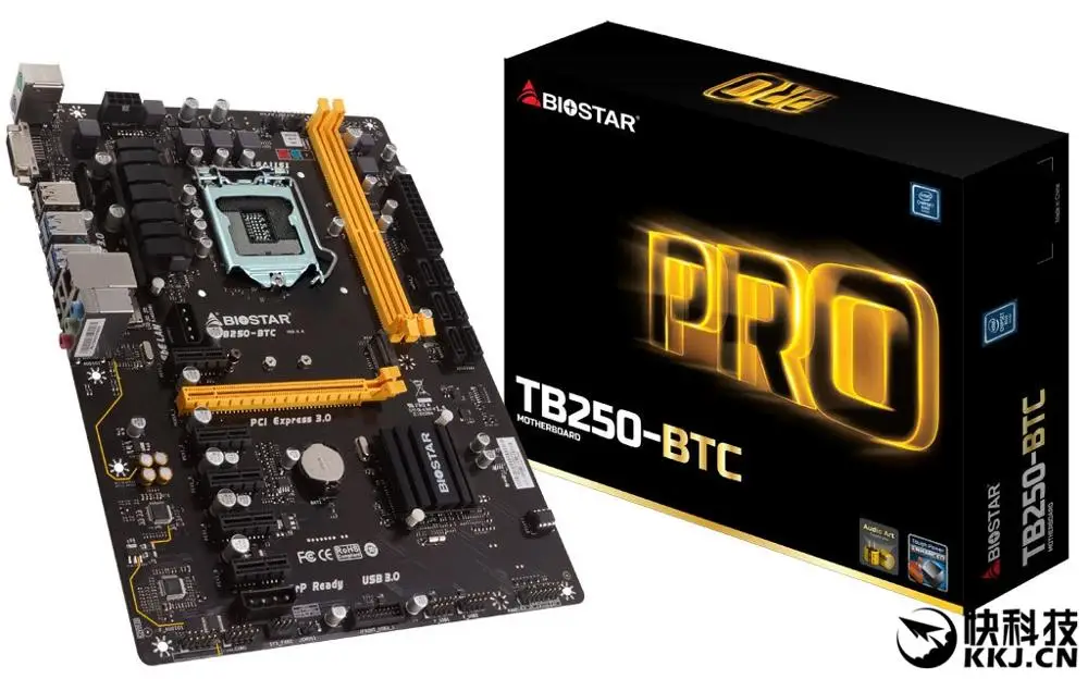 Небольшое пятно Biostar/Biostar TB250-BTC 6 PCI 6 графическая плата добыча TB85