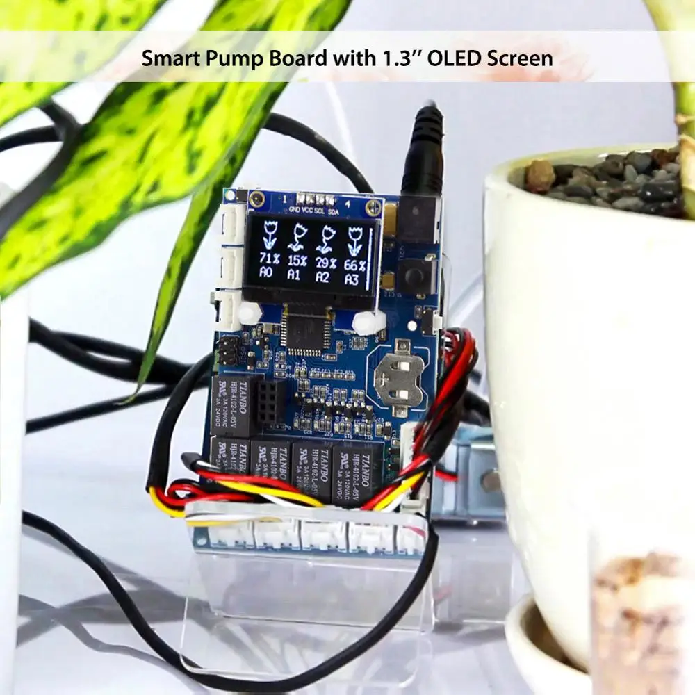 Электрический автоматический Умный набор для полива растений для Arduino электронный DIY садовый водный умный растительный емкостный датчик влажности почвы