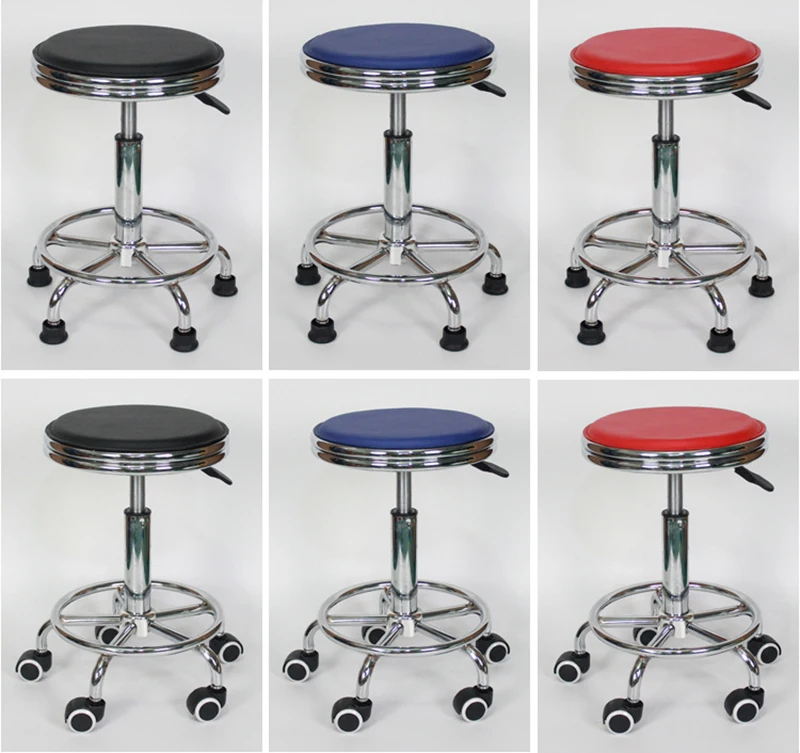 Современный стул для персонала, раздвижные офисные кресла, поворотный подъемник, кресло руководителя, черный, красный, синий, передвижной стул, коммерческая мебель для дома