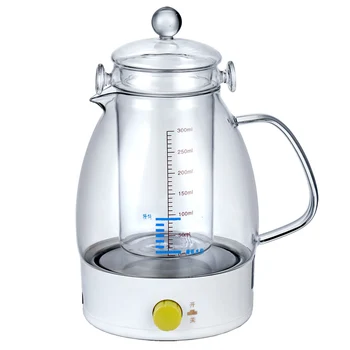 

220V 500w 1L Electric kettle water stew Bird's nest Automatically insulation Boiling tea Glass with tea filter 22.2x12.3cm