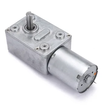 

DC 12V 0.6RPM Motor High Torque Turbo Worm Electric Geared Motor GW370 Low Speed 2~3W 80x32x21mm