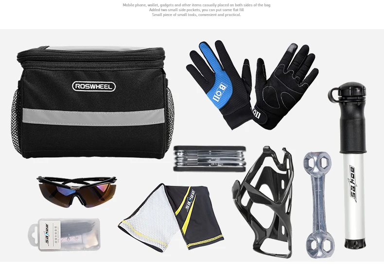 Cheap ROSWHEEL Mountain Bike Handlebar Bag Riding Bike Phone Case Tool Bag Front Pannier Cycling Bicycle Bag/Cover/Basket Sacoche Velo 6 Cheap ROSWHEEL Mountain Bike Handlebar Bag Riding Bike Phone Case Tool Bag Front Pannier Cycling Bicycle Bag/Cover/Basket Sacoche Velo 6