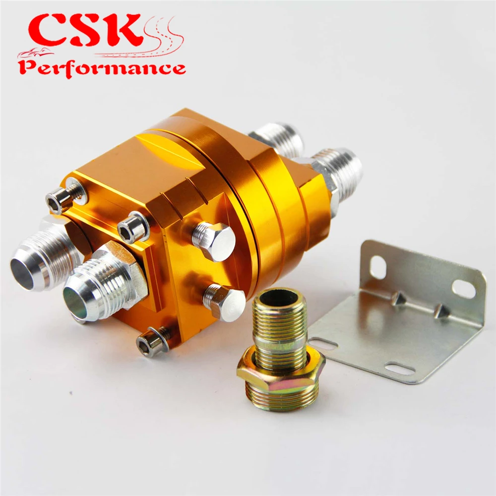 UNIVERSAL OIL FILTER SANDWICH ADAPTER OIL COOLER SANDWICH ADAPTER GOLD