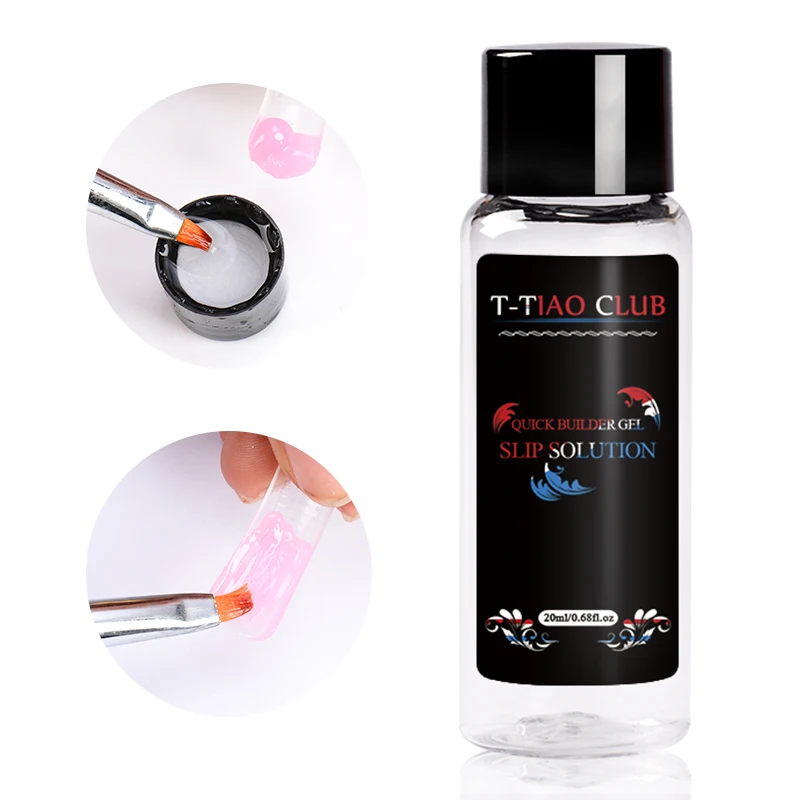 T-TIAO CLUB Thermal Acrylic Poly Quick Extension Nail Gel Polish Pink Clear Nude Soak off UV Builder Nail Gel Building Nails Art - Цвет: GK0823