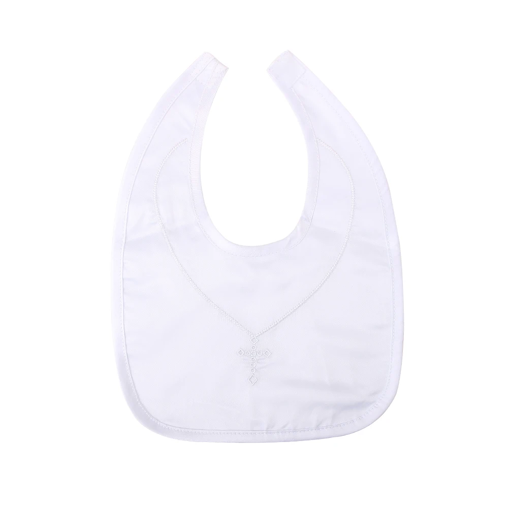 christening bibs and socks