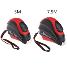 5 м 7,5 м Рулетка самоблокирующаяся прорезиненная Метрическая Автоматическая сантиметровая лента, измерительная линейка