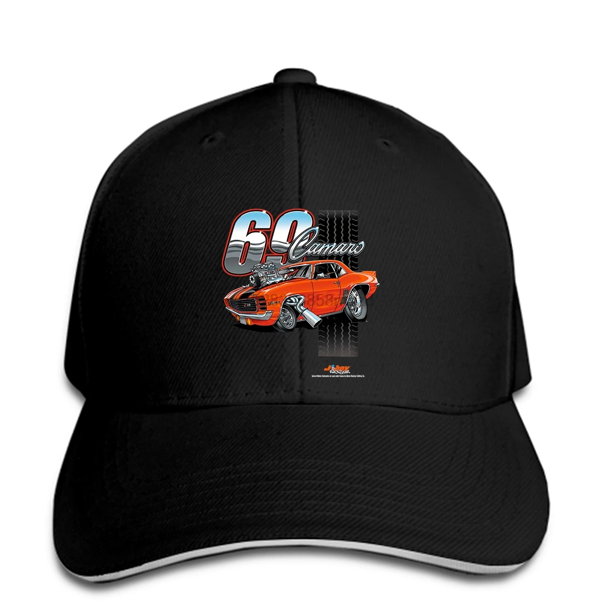 

1969 Chevy Camaro Tooned Up Classic 1st Generation Men Baseball Cap Z28 SS RS Muscle Car Snapback Cap Women Hat Peaked