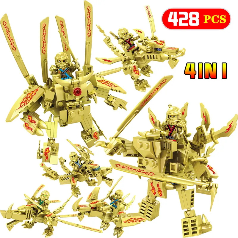 

Ninjago Gold Dragon Anime Action Fleet Body Armor Blocks Bricks Compatible legoINGLYS Mini Set Figure For Children Toys gifts