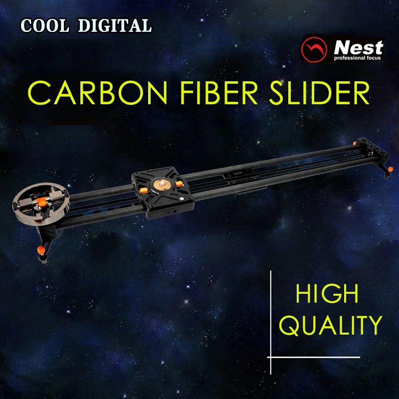 NEST 80cm Carbon Fiber Track Slider DSLR Camera DV Video Stabilizer Rail Track Slider For DSLR Camcorder PK iFootage Shark S1