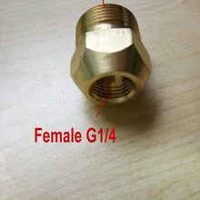 Шланг для мойки автомобиля разъем один конец женский G1/4 другой конец с наружной резьбой M22* 1,5*15 мм отверстие dia.15mm меди