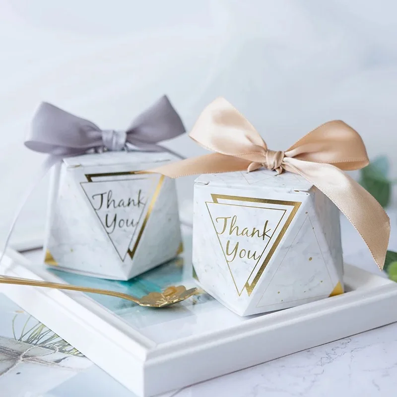 

50pcs Flamingo/marble/bear/deer Diamond Candy Box Wedding Favors Thanks Giveaways box Party Supplies Gift Box candy bag