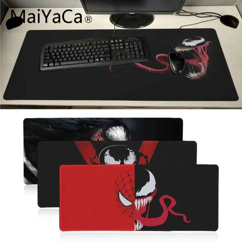 

MaiYaCa New Design Marvel Venom Rubber Mouse Durable Desktop Mousepad gaming mouse pad locking edge non-slip anime Mouse Pad