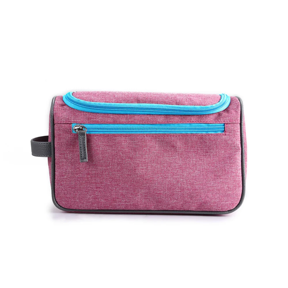 Новинка, сумка для мытья, для путешествий, для мужчин и женщин, водонепроницаемая сумка для душа, для путешествий, ткань Оксфорд, большая емкость, портативная косметичка - Цвет: rosy