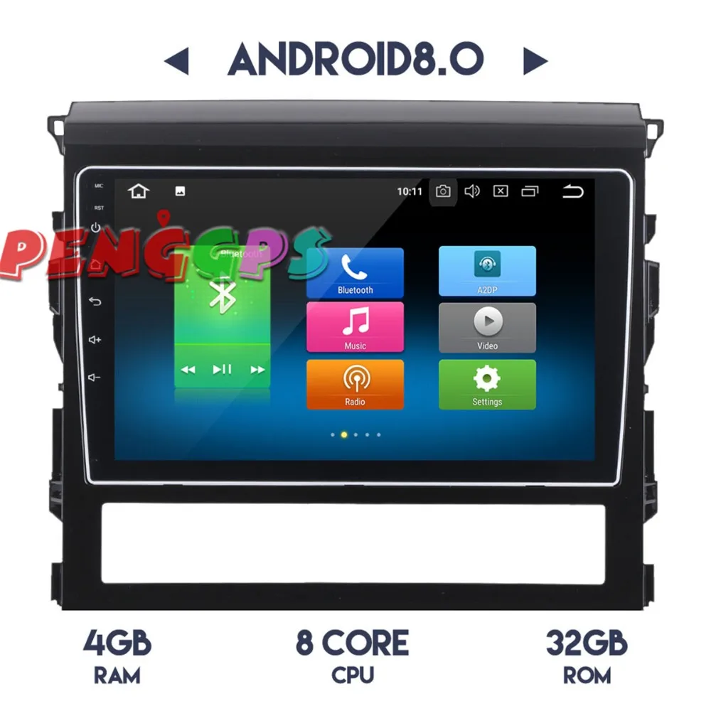 Gps Navi Авто Радио стерео головное устройство для Toyota Land Cruiser 200 2016 2017 2018 Android 8 0 7 1 без
