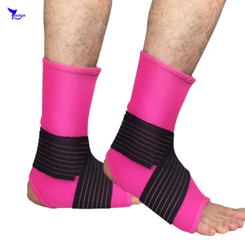 2 stuks Verstelbare Ademend Stretch Ankle Brace Protector 2019 Enkel Ondersteuning Bandjes Compressie Voet Guard Voetbal Sport Safeey