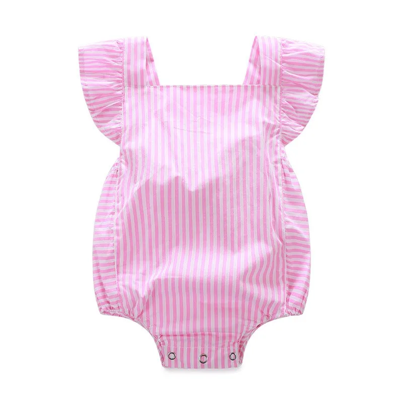 Детское розовое боди с дизайном «Принцесса»; одежда для маленьких девочек; боди; комбинезон; пляжный костюм; 0-18 месяцев