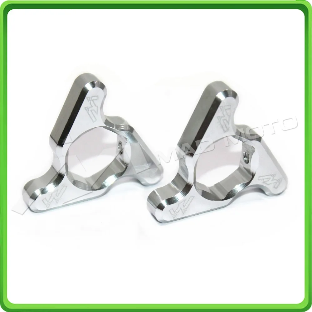 HUIHUAN MADMOTO 22mm Silver Fork Spring Preload Adjusters for Aprilia RSV4 R RSV4R 2010 2011 2012 2013 2014 Style C (5)