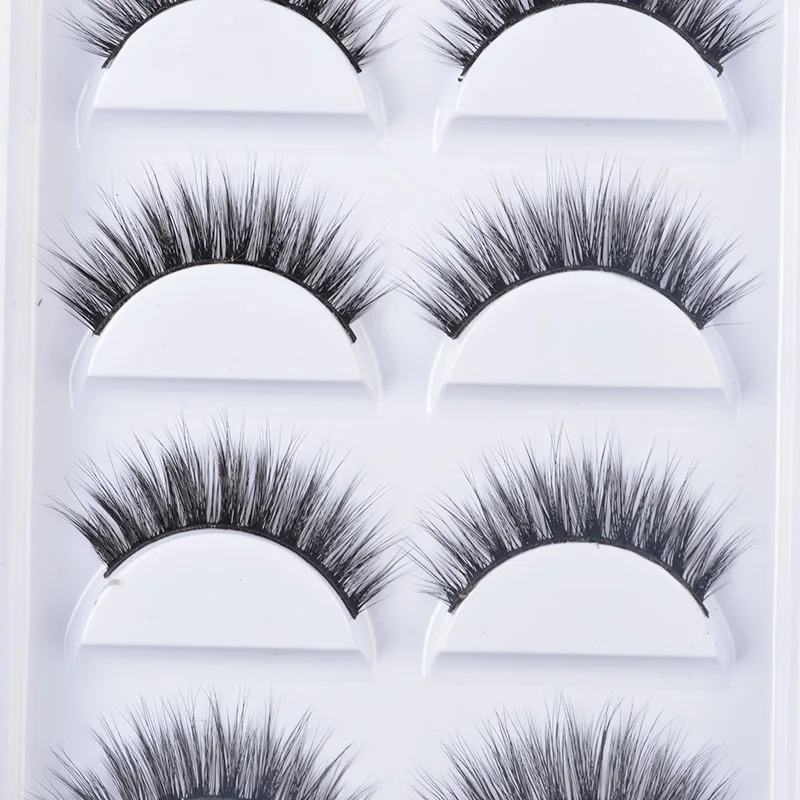 

NEW 5 pairs Mink Eyelashes 3D False lashes Thick Crisscross Makeup Eyelash Extension Natural Volume Soft Fake Eye Lashes