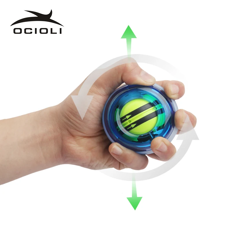 OCIOLI Power Explosive Training Gyroscrope Force Gyro Wrist Arm Exerciser Ball Hand Spinner Fitness Carpal Expander 