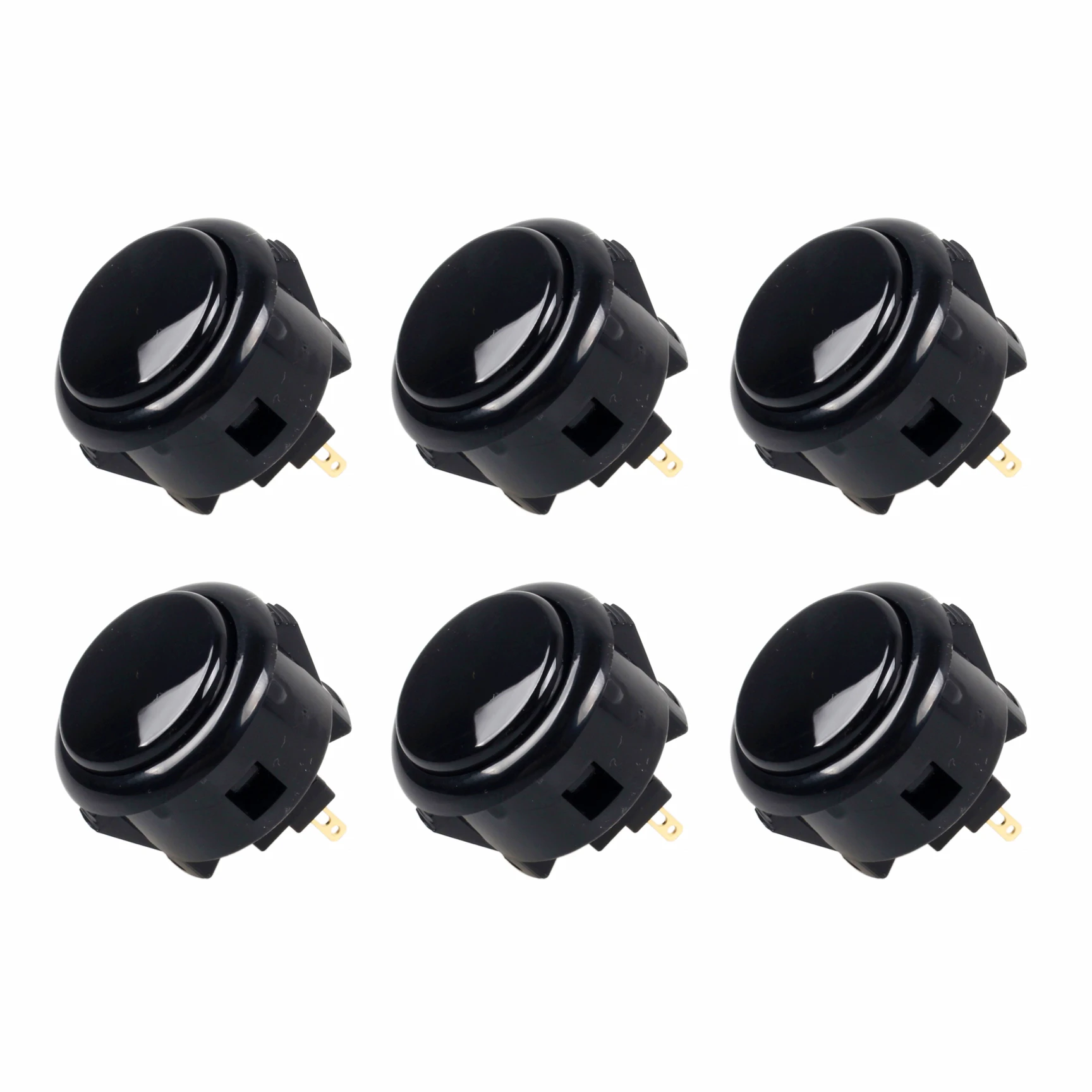 

6x Sanwa OBSF-30 Buttons OEM 30mm Arcade Push Button (Mad Catz SF4 Tournament Joystick Compatible)