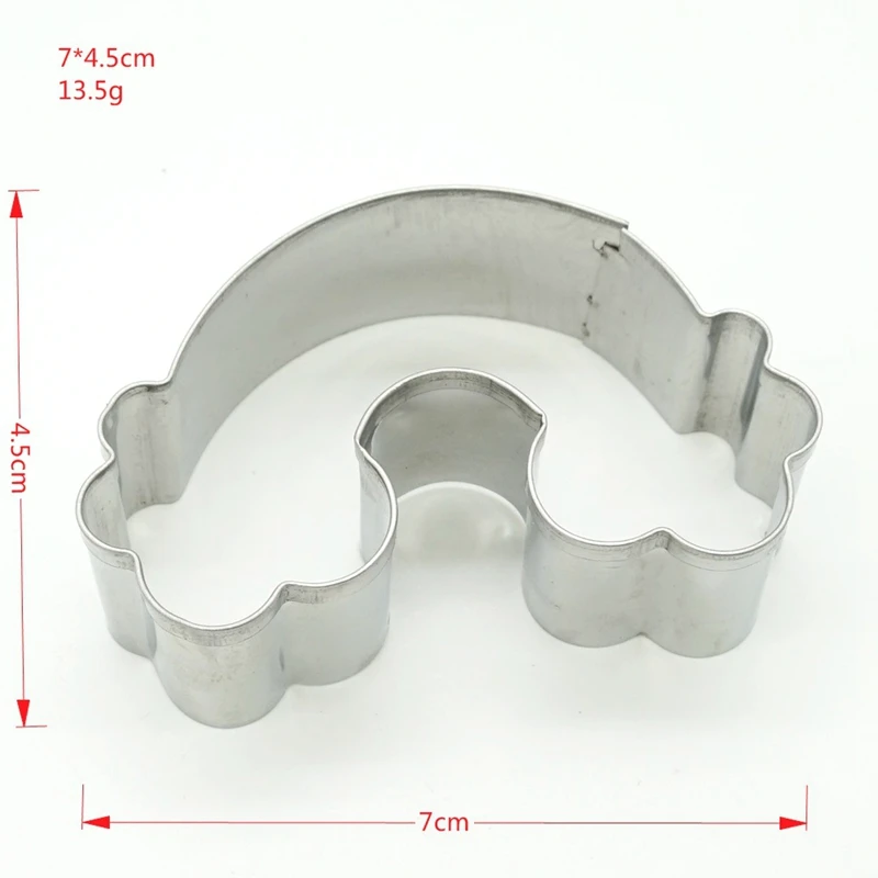 New 3 pcs/set stainless steel cookie mold unicorn and auspicious clouds cookie cake mold baking tool DIY cookie mold