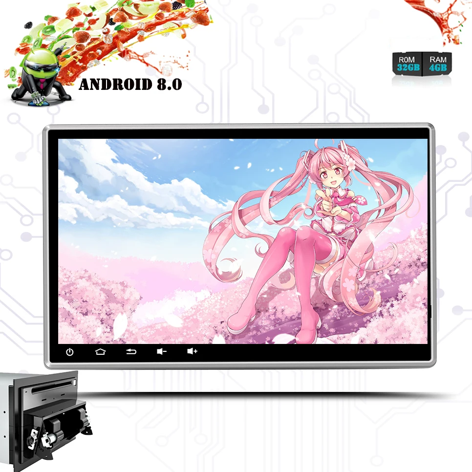 Discount 10.1" Car DVD GPS 4+32GB Android 9.0 Player 2 din radio universal GPS Navigation Multimedia For Nissan Toyota VW Mazda Subaru 2