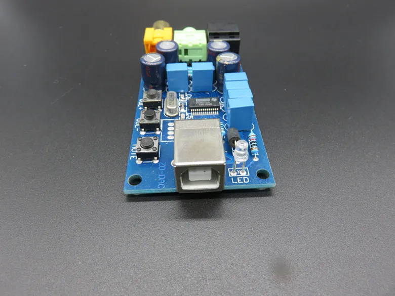 PCM2704 USB DAC декодер, компьютерная звуковая карта, с ЦАП, коаксиальное волокно, с регулятором громкости