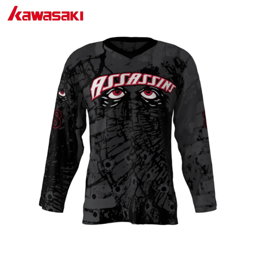 Kawasaki Brand Customize Collage Ice Hockey Ball Jerseys Mens Plus XS