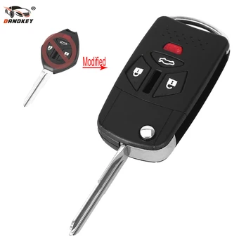 

DANDKEY 4 Buttons Folding Remote Blank Key Case 3+1 Buttons For Mitsubishi Galant Eclipse Endeavor Outlander With Right Blade