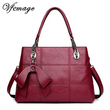 

Vfemage Luxury Soft Leather Handbags Women Bags Female Shoulder Bag Ladies Tote Bag Elegant Crossbody Bags for Women Sac a Main
