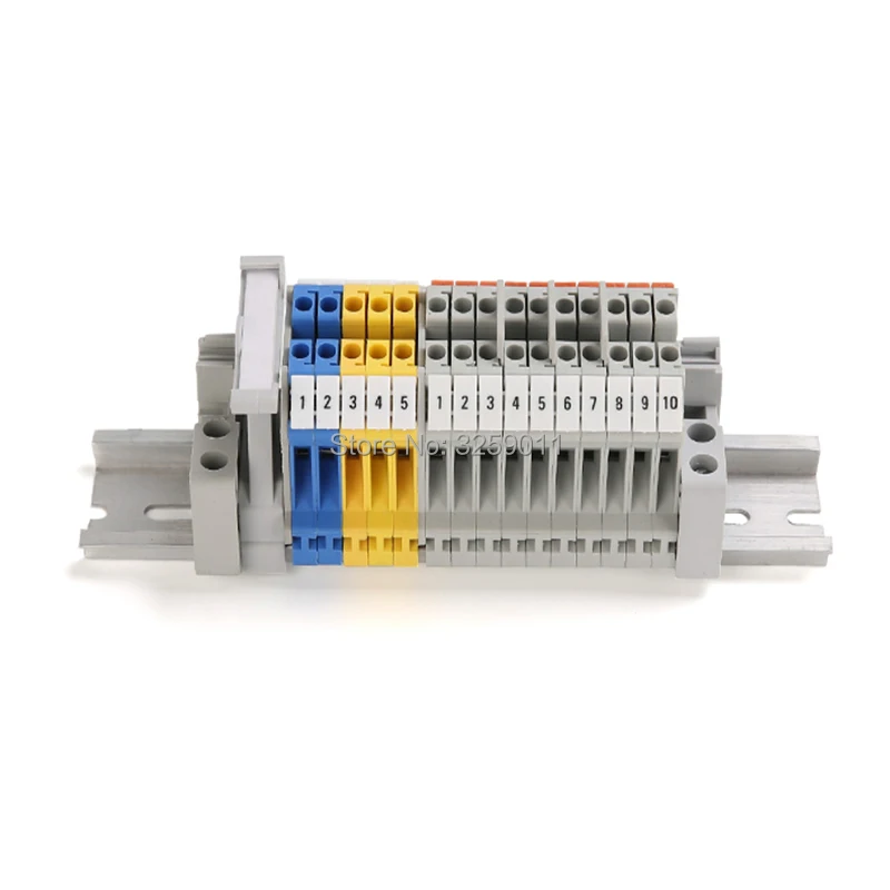 100 шт. ZB6 номера UK-2.5B UK-5N din-рейку клеммные блоки производитель полосы этикетки Белый пластик