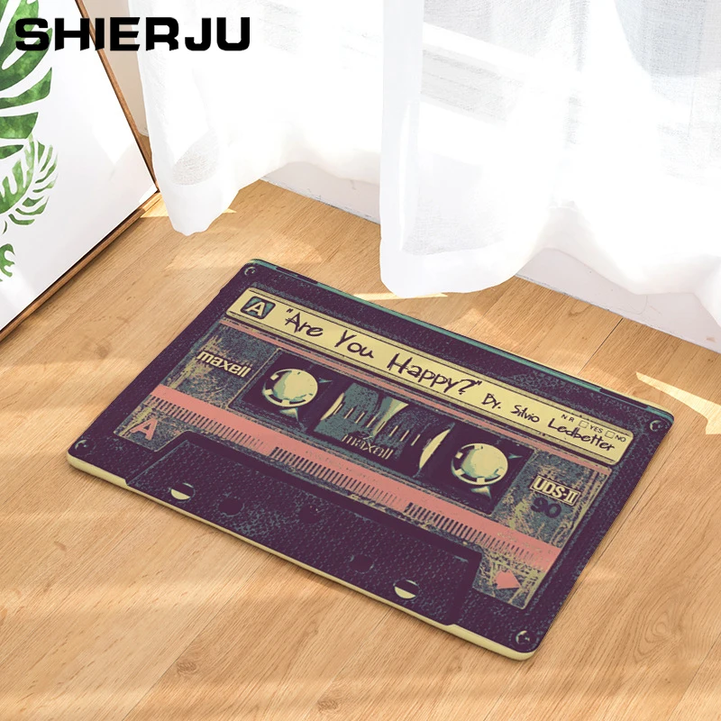 

SHIERJU Nostalgic Magnetic Tape Floor Mat For Living Room Kids/Childen Portable Floor Carpet Anti-Slip Kitchen Rug Bedroom Mats