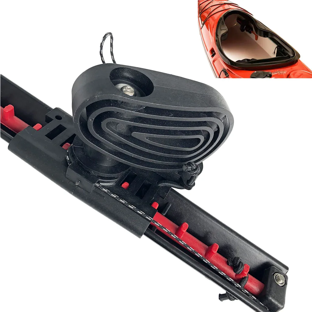 2Pcs/Set Deluxe Nylon Kayak Angling Boat Canoe Foot Brace Rudder Control Footrest for Water Sports Kayaking Canoeing Rafting