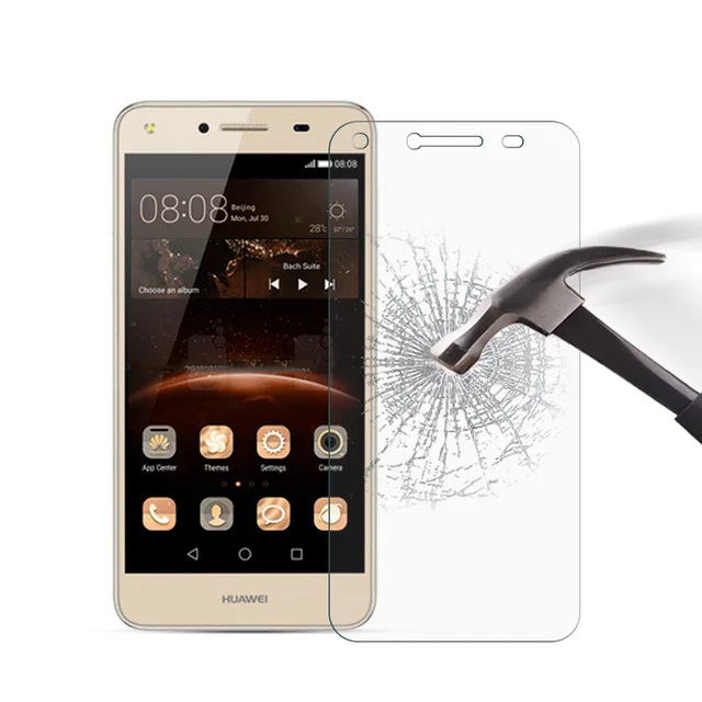 for Huawei Y6 II Compact 5.0&quot Tempered Glass Screen Protector ll 5 inch Front Clear Cover Protective Film | Мобильные телефоны