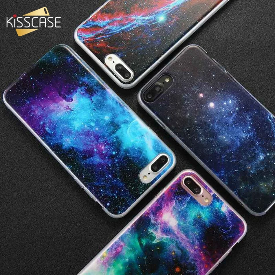 Чехол KISSCASE Night Dream для iPhone X XR XS Max звездное небо Мягкий силиконовый чехол телефона