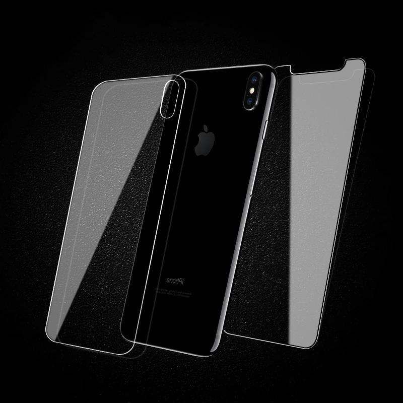 2 шт переднее и заднее закаленное стекло для iPhone8 7 X Xs XR Max Защитная пленка для экрана для iPhone на 11 Pro Max 6 6s Plus