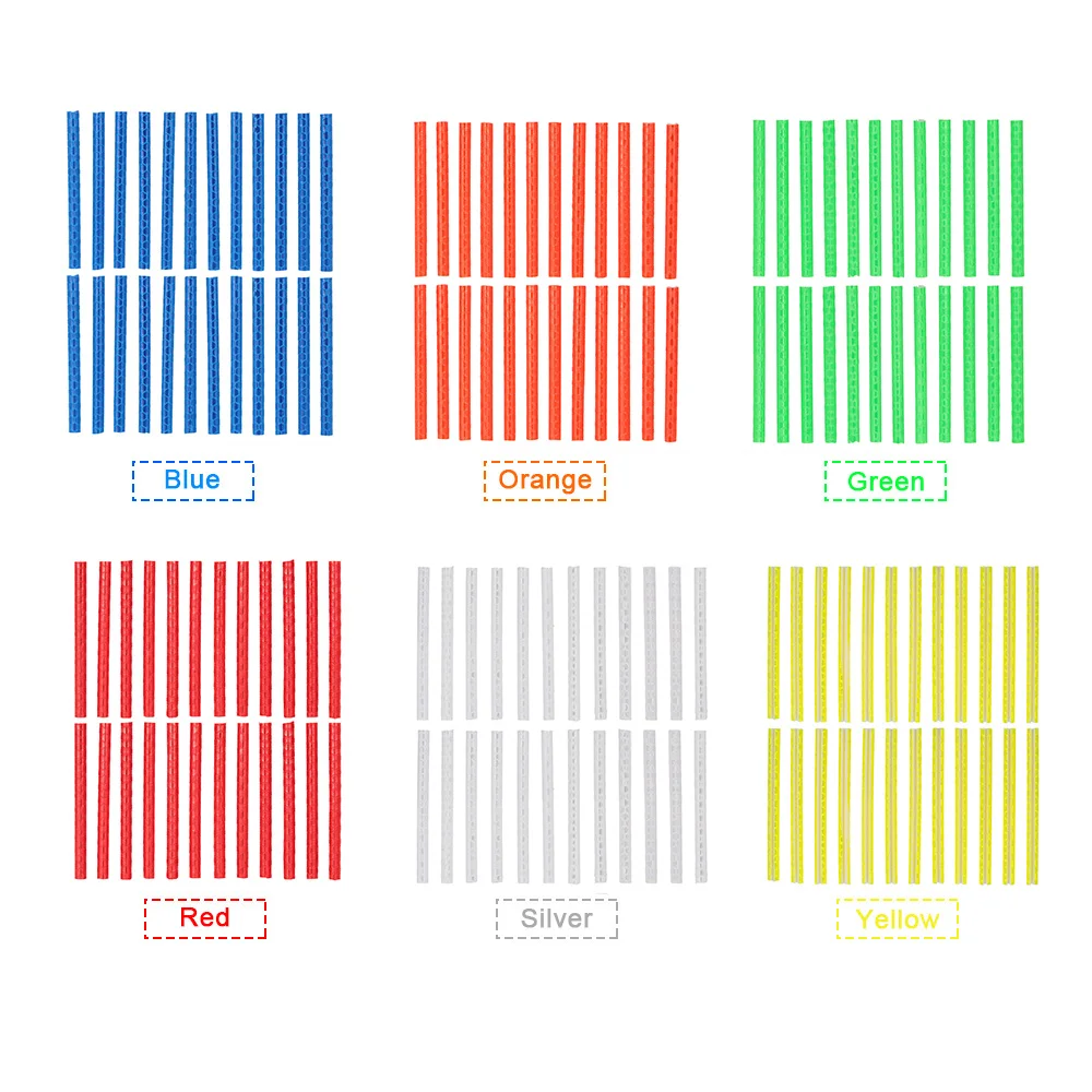 24 шт./лот спицы колеса велосипеда светоотражающие палочки трубка безопасный спиц отражатель колесо отражательная трубка светильник для велосипеда 75 мм