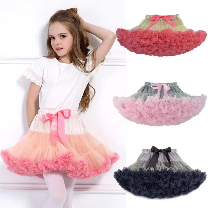 

Baby Girls Dance Skirts Tutu Skirt Fluffy Kids Ballet Children Pettiskirt Baby Girl Skirts Princess Tulle Party Girl Clothes 0-1