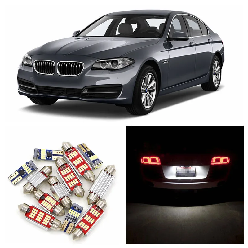18 шт. супер яркая светодиодная интерьерная с Canbus лампа набор для 2011-2014 BMW 5 серии F07