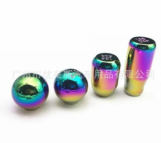 

5 Speed Colorful Shift Knob Aluminum Alloy Shift Lever Knobs Ball Shape Gear Shift Knob Fit For momo BMW Ford Passat Honda Audi