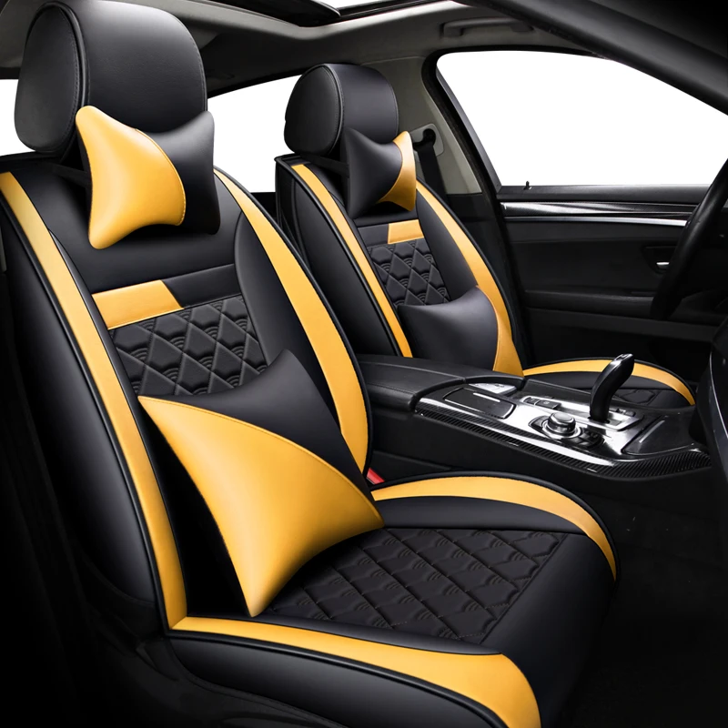 

(Front+Rear)Automobiles Leather car seat cover for Honda CRV XRV Odyssey City crosstour CRIDER VEZEL Accord car accessories