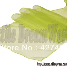 Яблоко зеленый 1" x 108" Снежная узкая скатерть из органзы Свадебные украшения/вечерние украшения/Свадебные Поставки украшения цвета