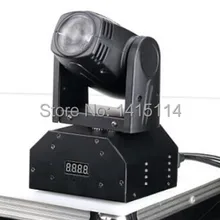 Мини-1 шт.* 10 Вт Светодиодная лампа с движущимся световым лучом, DMX512 Led движущийся световая головка сценическое освещение для оборудование для дискотек ди-джей